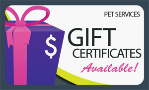 offer gift certificates to pet owners