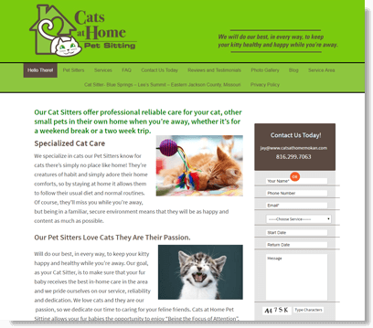 cats only website image